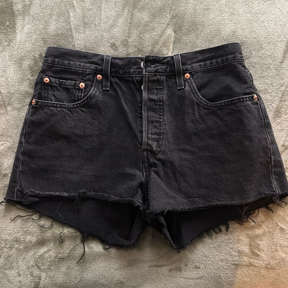 Levi 501 Black Cut Off Shorts | W28 NWOT
